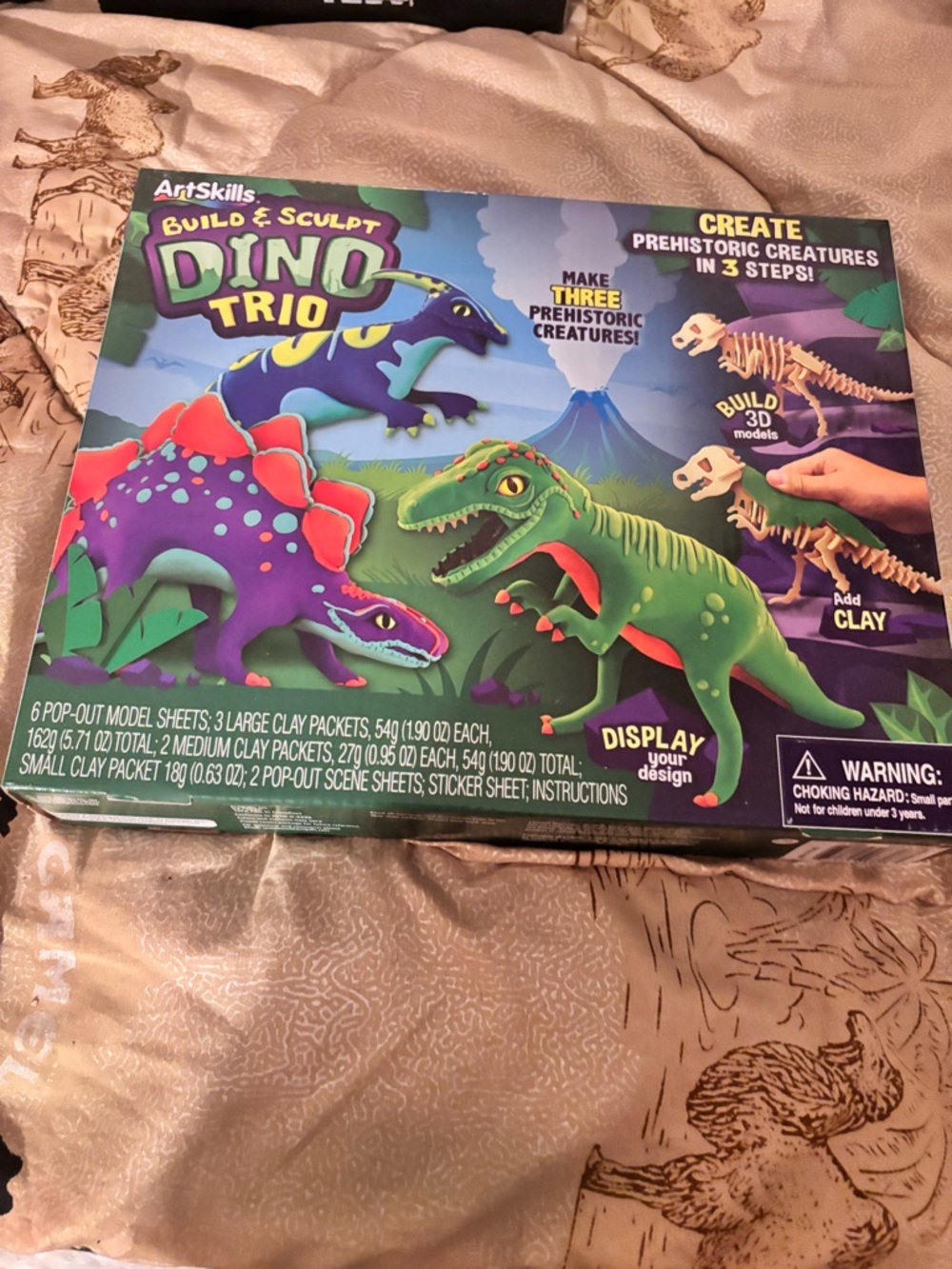 ArtSkills: Build and Sculpt Dino Trio - Sealed and Unopened - Ages 3+